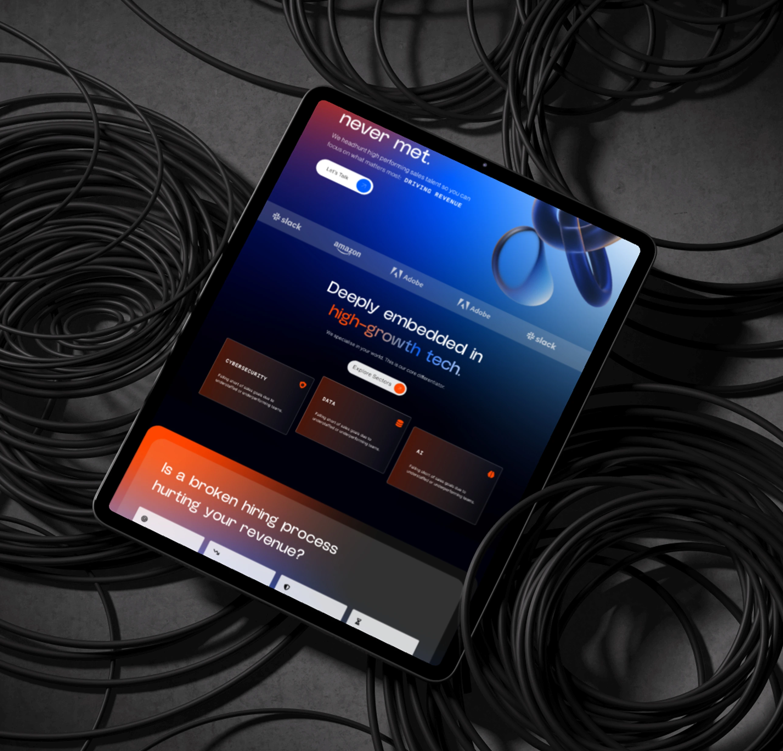 Pursue Talent website by 628 Studio.