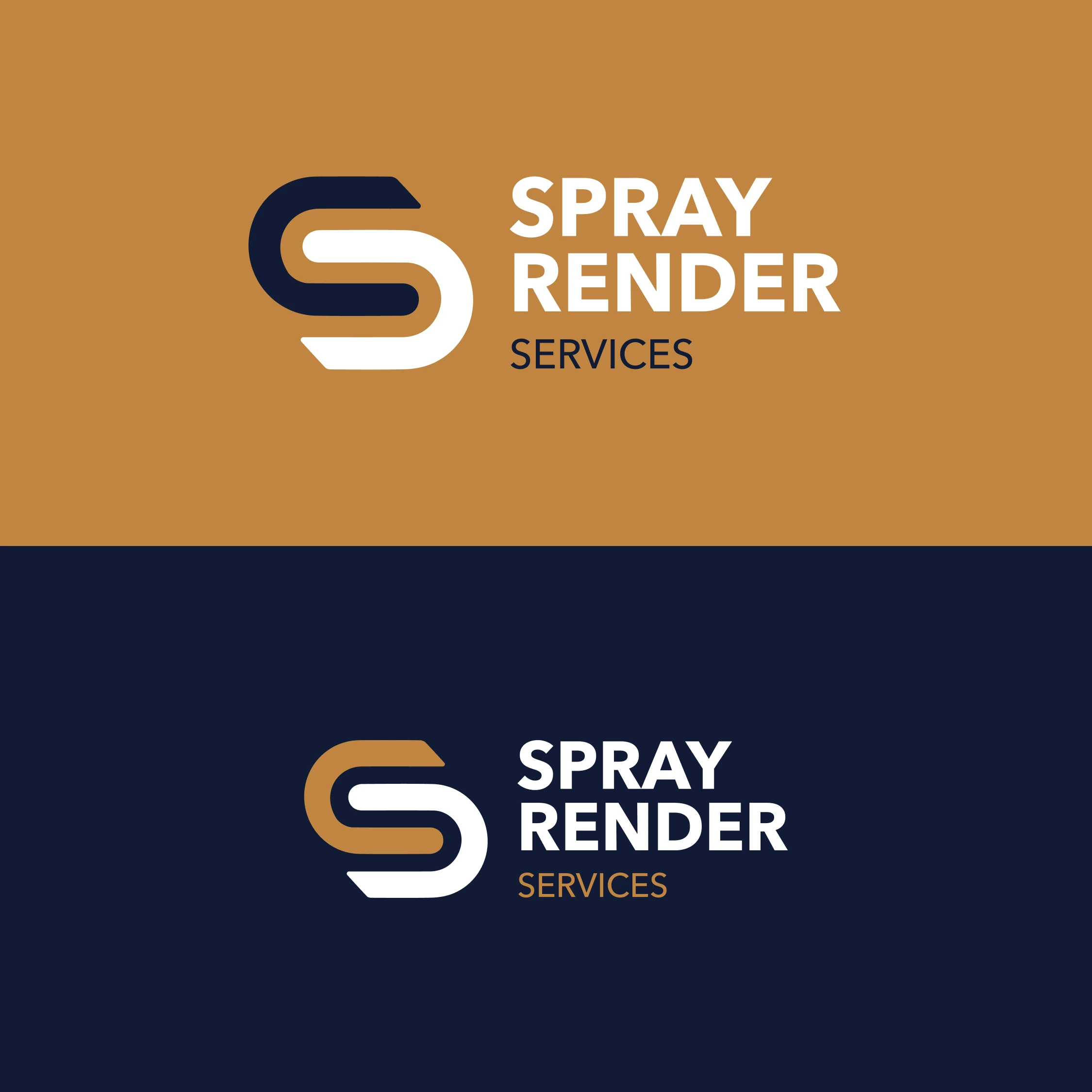 Custom responsive website design mockup for Spray Render Services by 628 Studio.