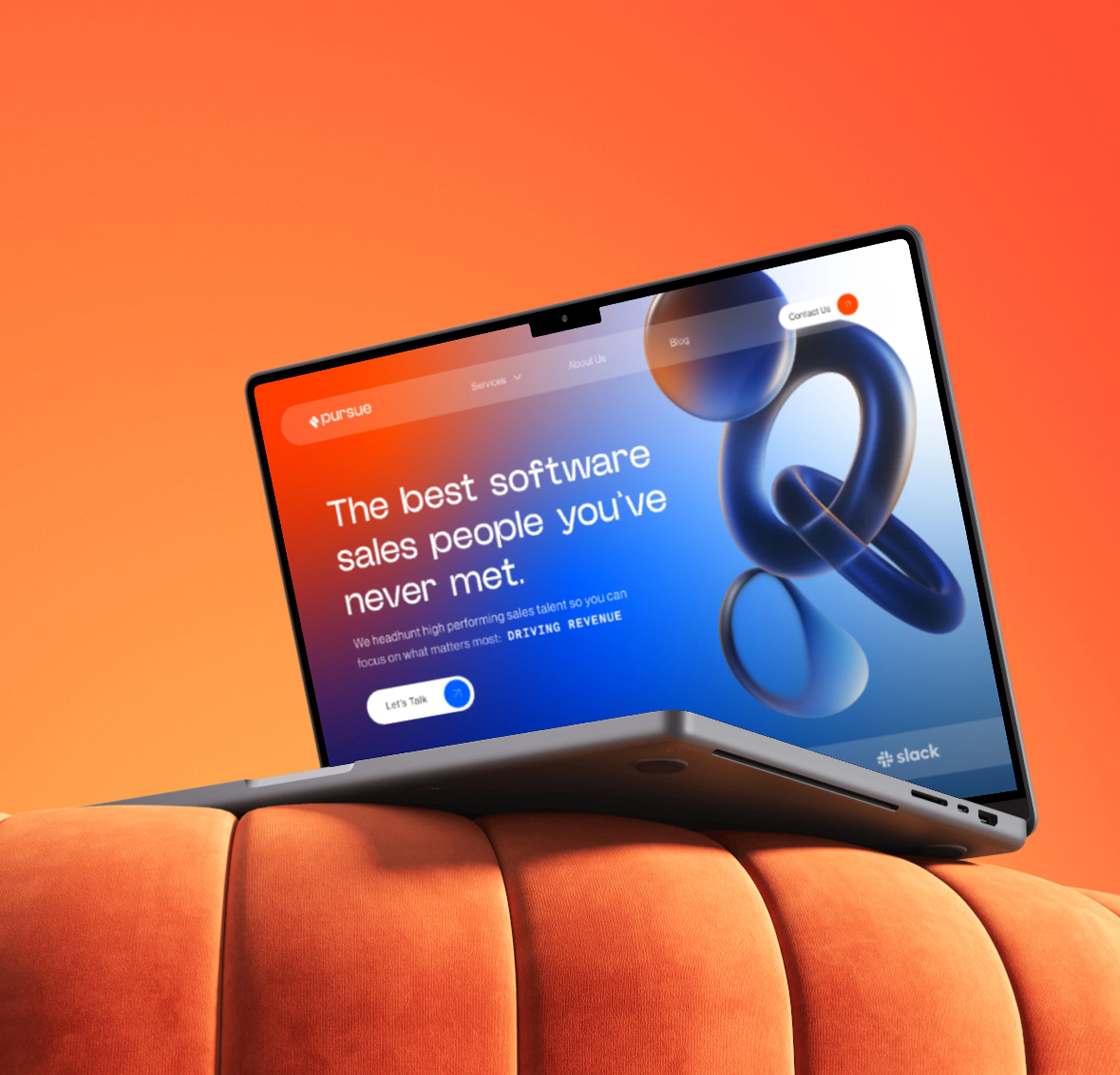 Pursue Talent website by 628 Studio.