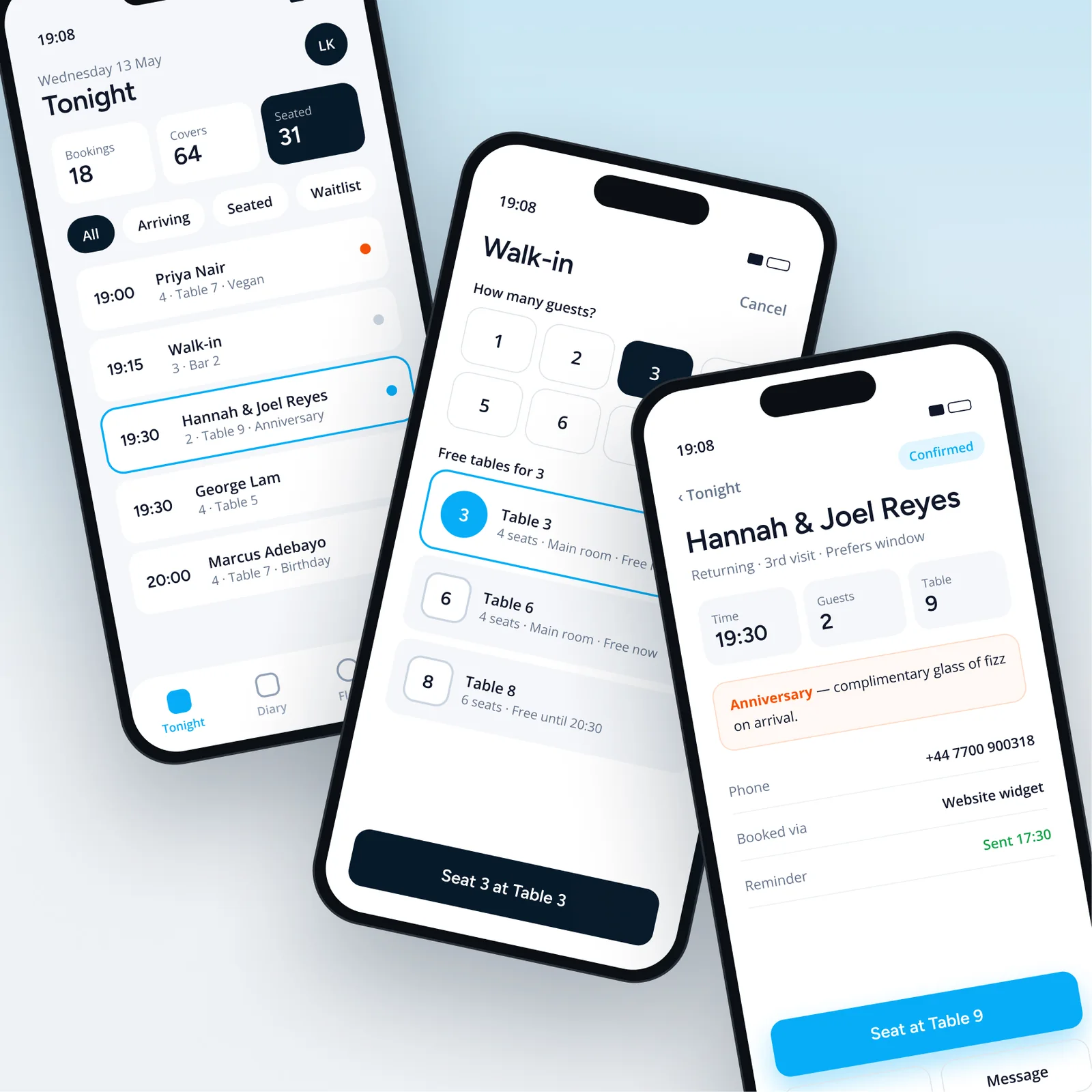 TableCloud on mobile
