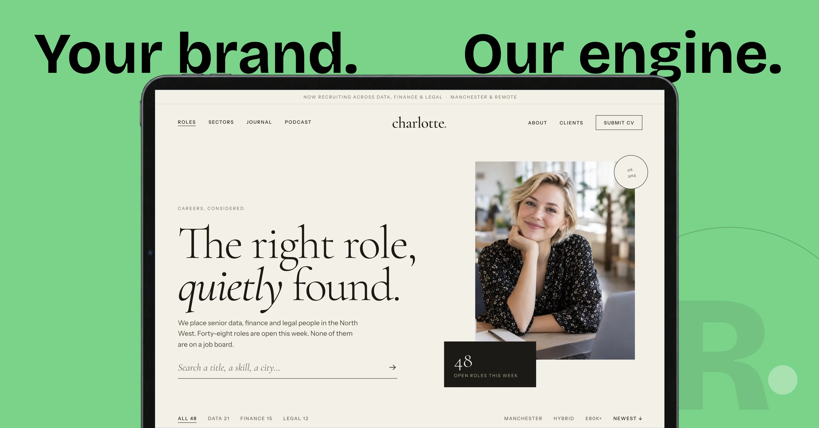 A Recruity-powered careers site