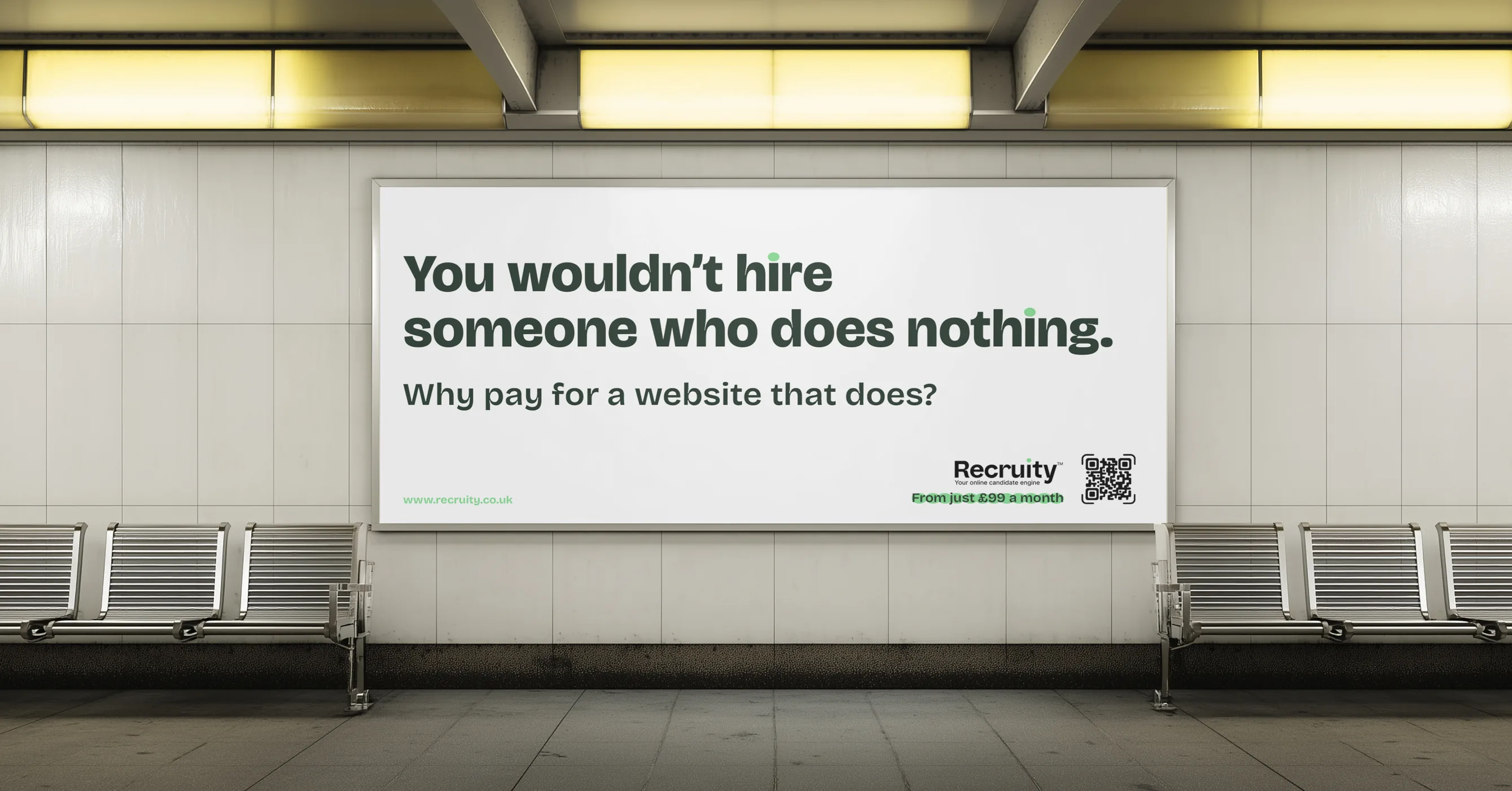 The Recruity out-of-home campaign