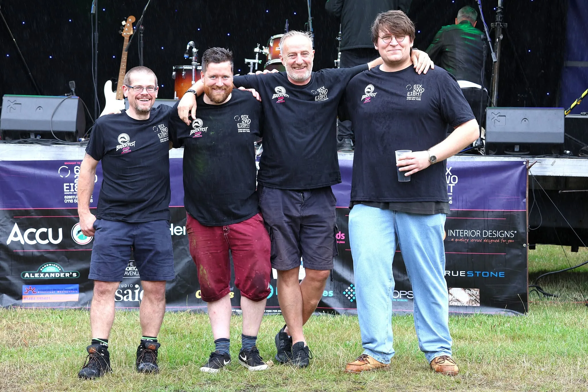 The 628 Studio team in front of the BrockFest main stage