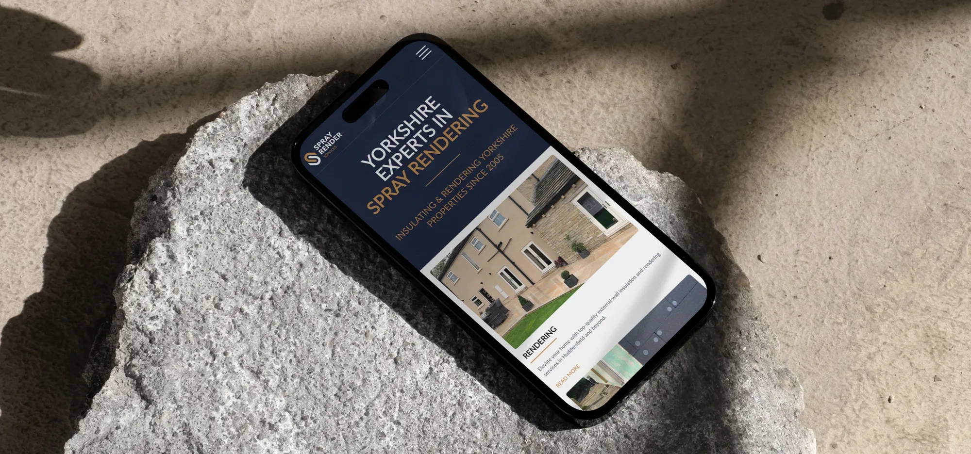 The Spray Render Services website