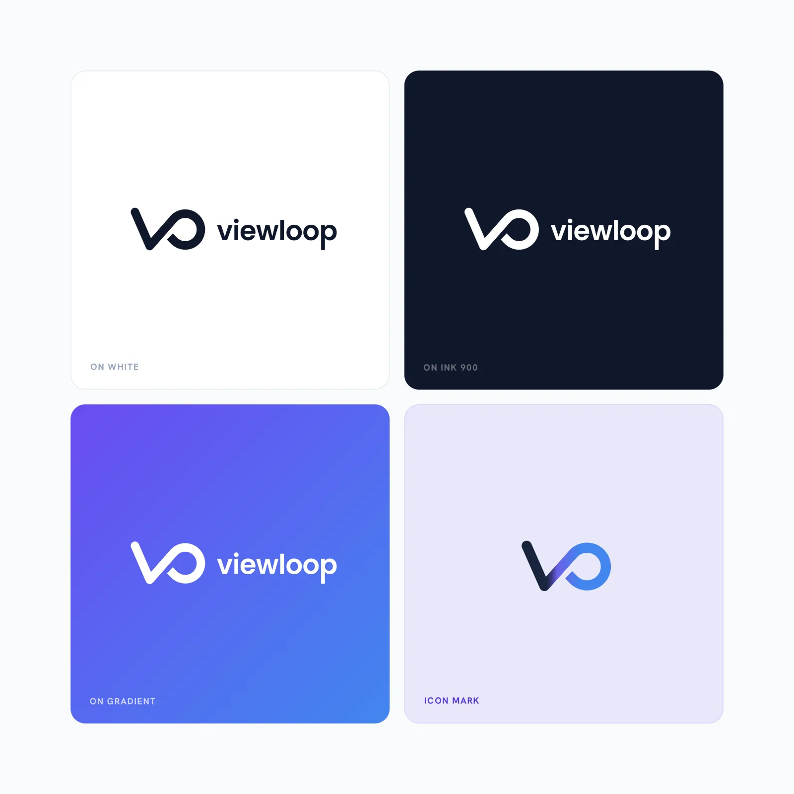 ViewLoop logo lockups